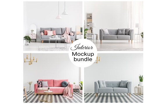 Download Interior Mockup Living Room Mockup Interior Mockup Bundle Etsy PSD Mockup Templates