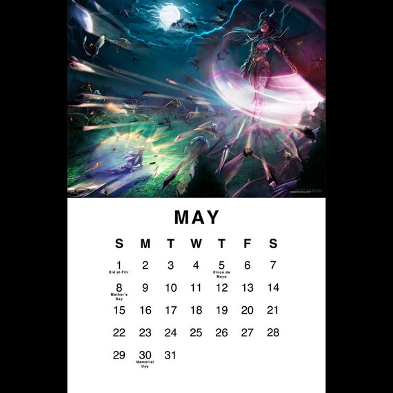 2022 Fantasy Calendar | Etsy