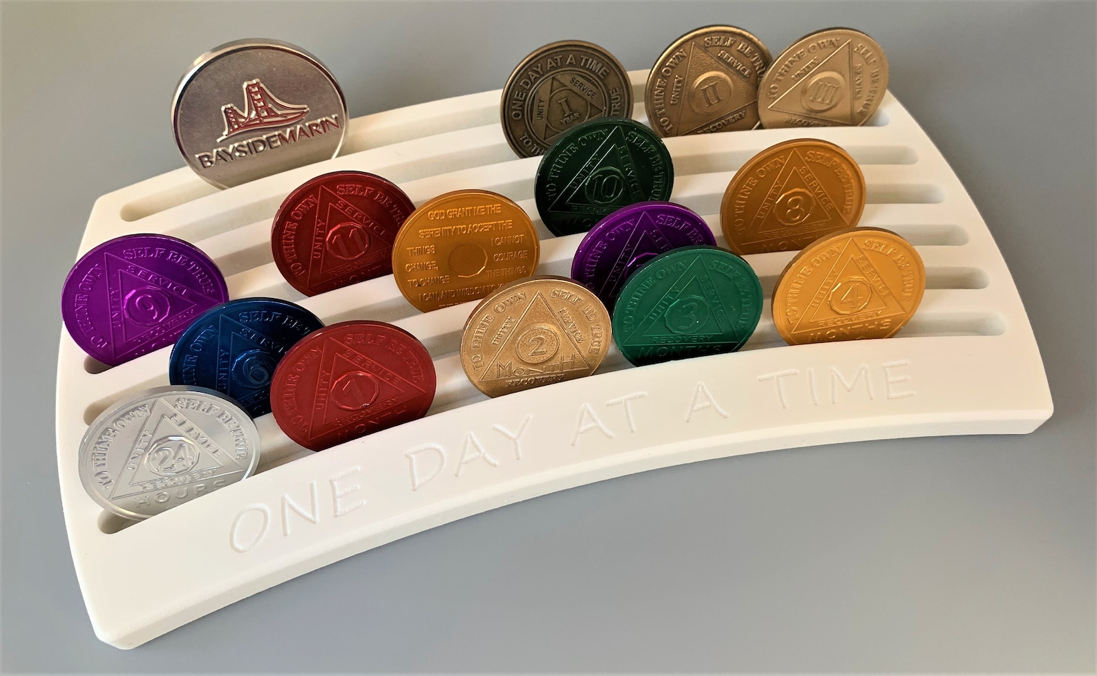 Large AA Chip Holder Alcoholics Anonymous Recovery Gifts AA Etsy