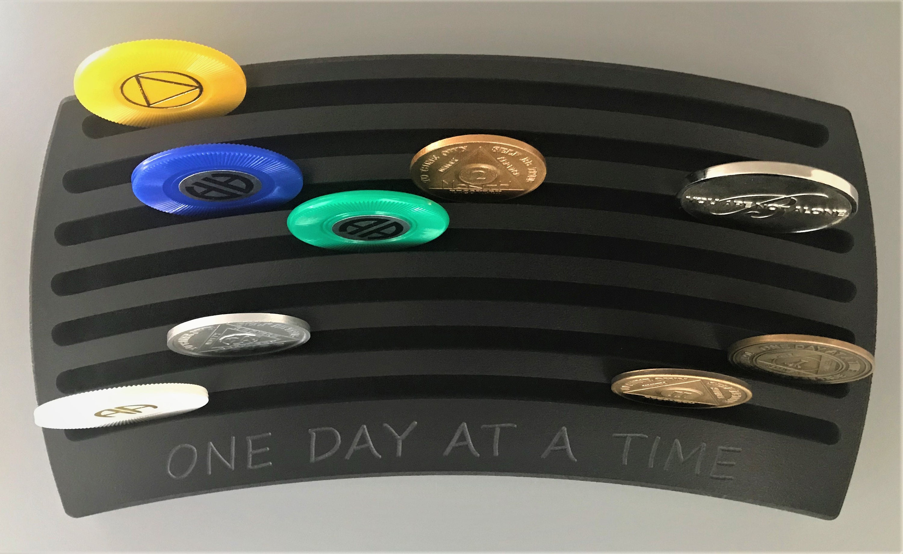 Large AA Chip Holder AA Recovery Gifts Sobriety Gift AA Etsy