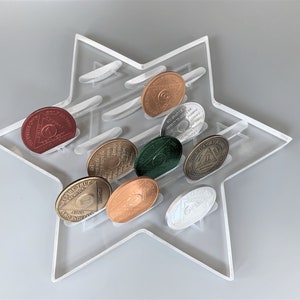 Star of David AA Chip Holder, Jewish Recovery Gift, Sobriety Gift, Recovery Gift, Gift for Alcoholic, Recovery Medallion, AA Chip Display