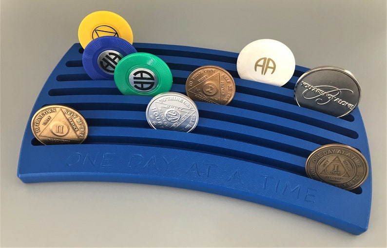 Large AA Chip Holder Alcoholics Anonymous Recovery Gifts AA Etsy