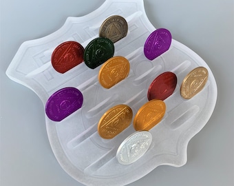 Acrylic AA Chip Holder, Sobriety Gift, Recovery Medallion Display