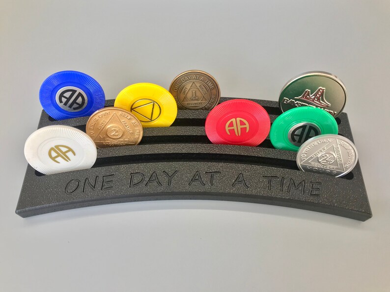 AA Chip Holder AA Coin Holder Sobriety Gift Recovery Gift Etsy