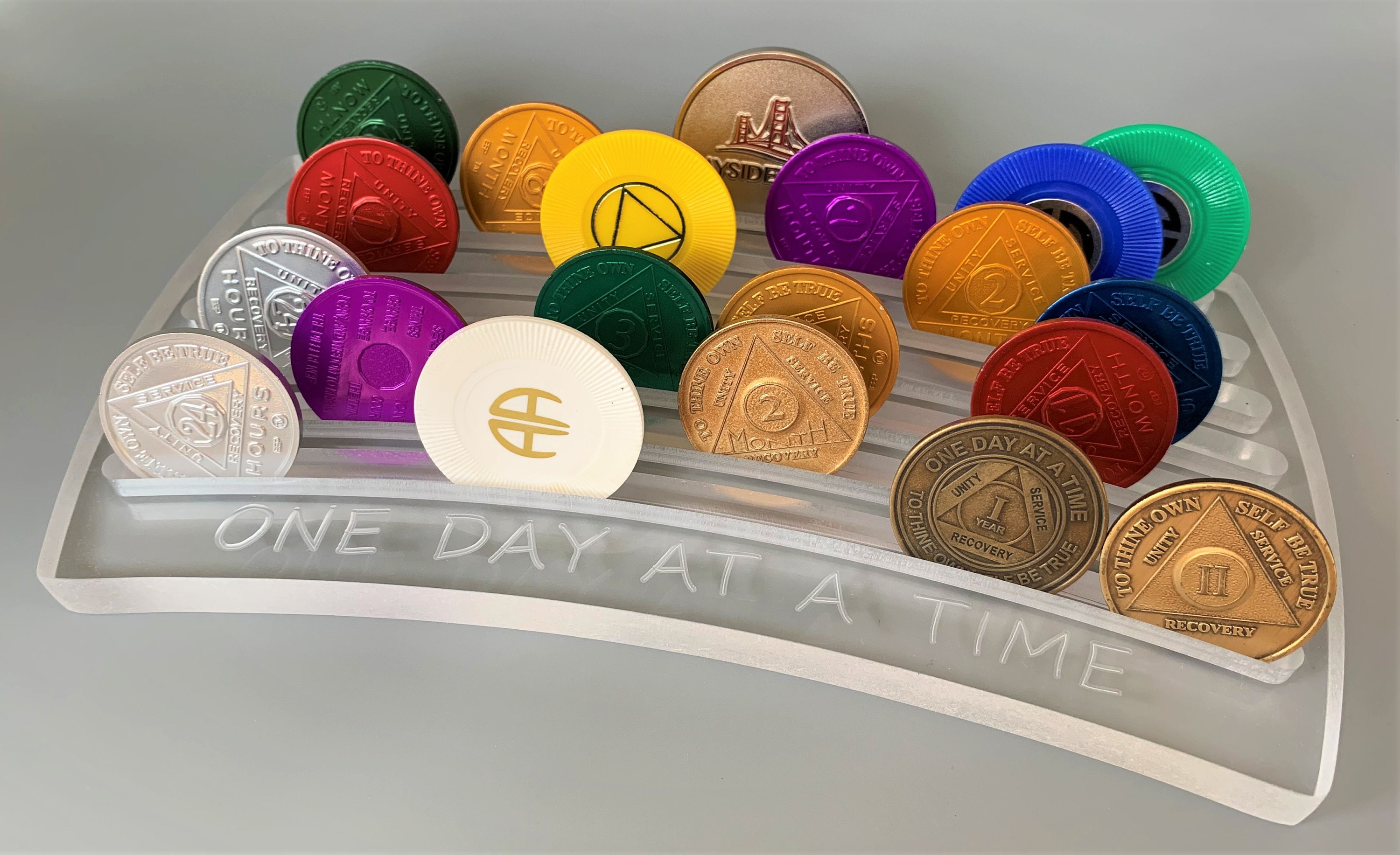 Large AA Chip Holder Alcoholics Anonymous Recovery Gifts AA Etsy UK