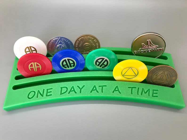 AA Chip Holder AA Coin Holder Sobriety Gift Recovery Gift Etsy