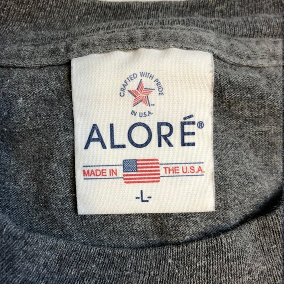 T-shirt Vintage Alore Homme XL - Gorille Noir Fondation Terre 1998 - Couture Simple