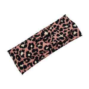 Mauve Leopard Headband, Nurse Headband, Turban Headband, Twist Knot, Hair wrap, Hairband, Workout Accessories