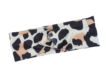 Leopard Headband, Nurse Headband, Medical Assistant, Turban Headband, Twist Knot, Hair wrap,Hairband,Workout Accessories