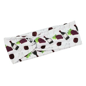 Wine Headband, Nurse Headband, Medical Assistant, Turban Headband, Twist Knot, Hair wrap, Hairband, Workout Accessories