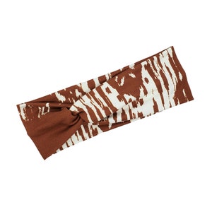 Terra Cotta Headband, Nurse Headband, Medical Headband, Turban Headband, Twist Knot, Wide Stretchy Headband, Button Headband