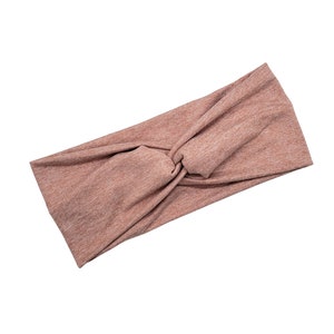 Heathered Blush Headband, Nurse Headband, Medical Assistant, Turban Headband, Twist Knot, Hair wrap, Hairband, Workout Accessories