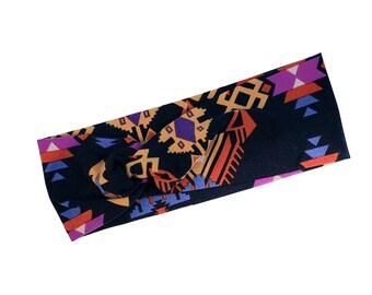 Tribal Print Headband, Nurse Headband, Medical Assistant, Turban Headband, Twist Knot, Hair wrap, Hairband, Workout Accessories