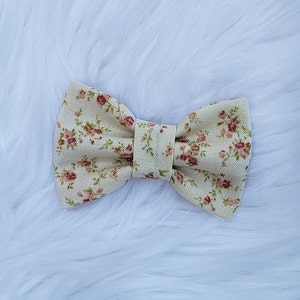 Vintage Floral Bow - Spring Bow Collection - Infant Headband - Babygirl Headbands - Baby Accessories