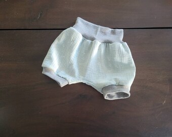 NEU, kurze Hose, Pumphose, grün, Musik, handmade, verschiedene Größen verfügbar