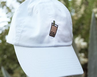 Boba / Bubble Tea White Cap