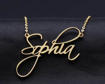 Custom Signature Necklace, Personalized Name Necklace, Minimalist Signature Name Necklace,Gift For Her, Mother Day Gift