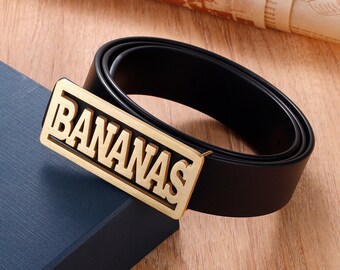 Bananas Belt Buckle,Custom Name Belt Buckle,BANANAS Belt Buckle