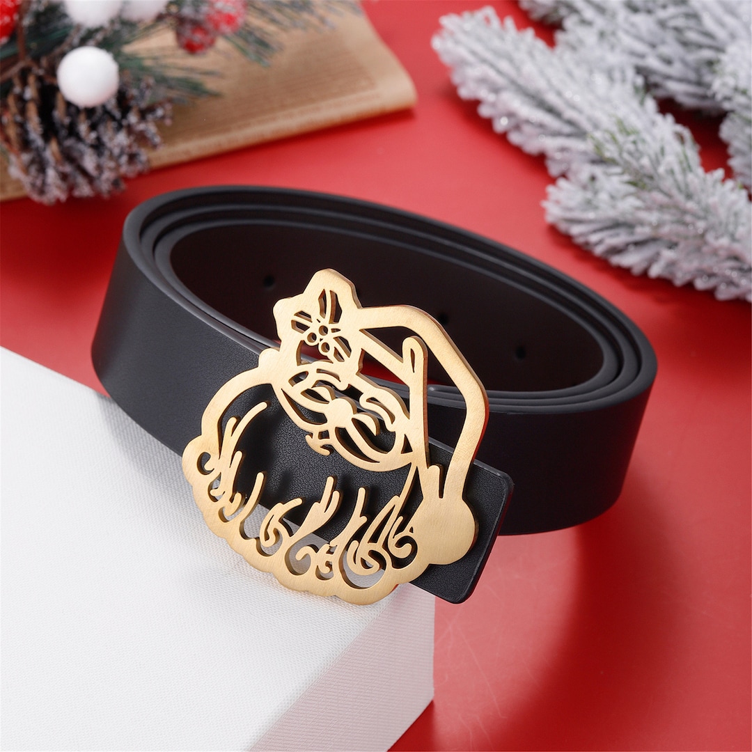 Custom Logo Belt Buckle,santa Belt Buckle,dainty Stainless Steel Belt