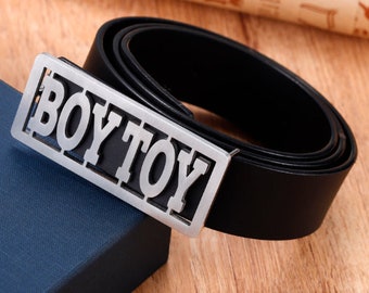 BOYTOY Belt Buckle,Hip Hop Custom Name  Buckle,Womens Belt ,Party Holidays Gifts,Gift For Her