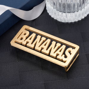 Spersonalizowana klamra do paska z bananem, klamra do paska z imieniem, klamra do paska dla dziewczynki z hollabackiem, akcesorium Gwen Stefani z roku 2000, zabytkowa klamra do paska dla niej