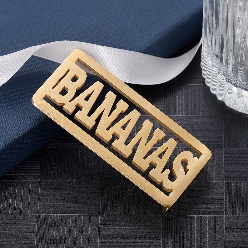 Bananas Belt Buckle,Custom Name Belt Buckle,BANANAS Belt Buckle image 5