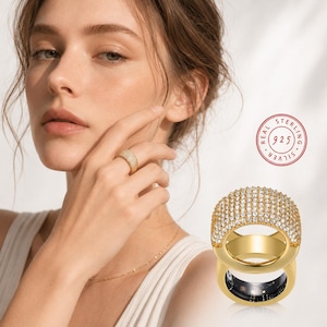 Bling Protective Bezel for Oura Ring 5/Oura Ring 4,oura ring 5/oura ring 4 cover,oura ring 5/oura ring 4 jacket,Handmade 925 silver ring