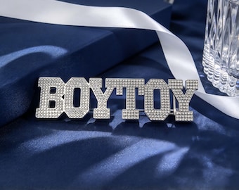 Custom BOYTOY hip‑hop belt buckle, personalized custom belt buckle, Madonna Y2K disco outfits,Party Accessories
