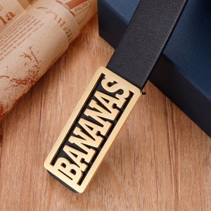 Bananas Belt Buckle,Custom Name Belt Buckle,BANANAS Belt Buckle image 3