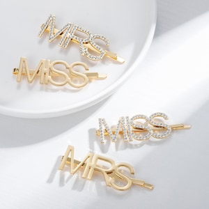 Pinzas para el cabello personalizadas con nombre, horquilla personalizada con nombre y diamante, joyería minimalista, regalo para mamá, regalo de Navidad para ella.