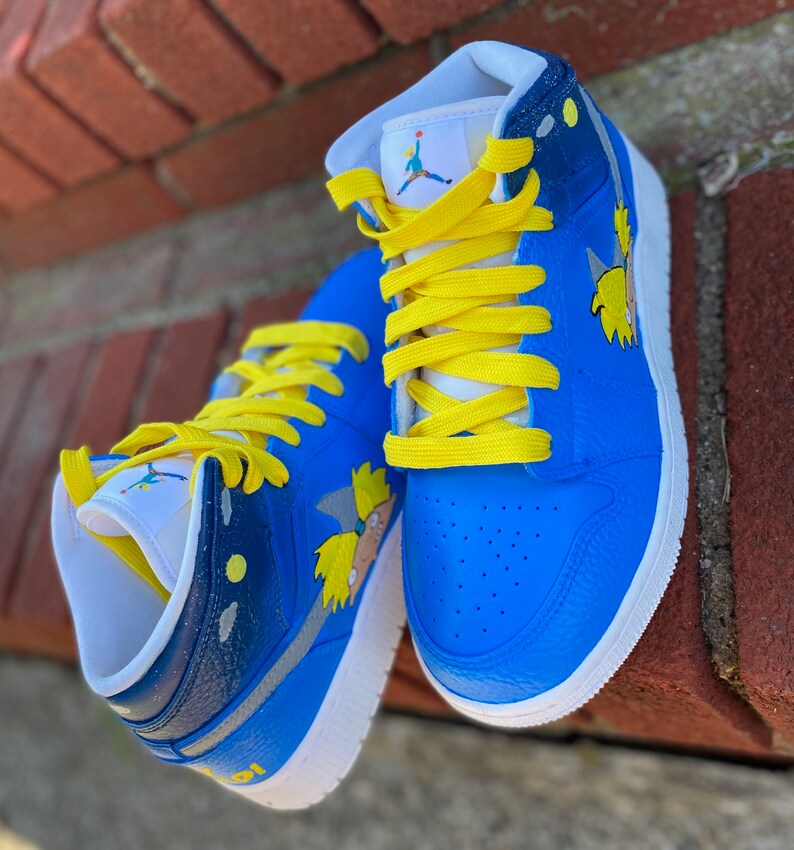 Custom hand painted Jordan 1 mid Etsy