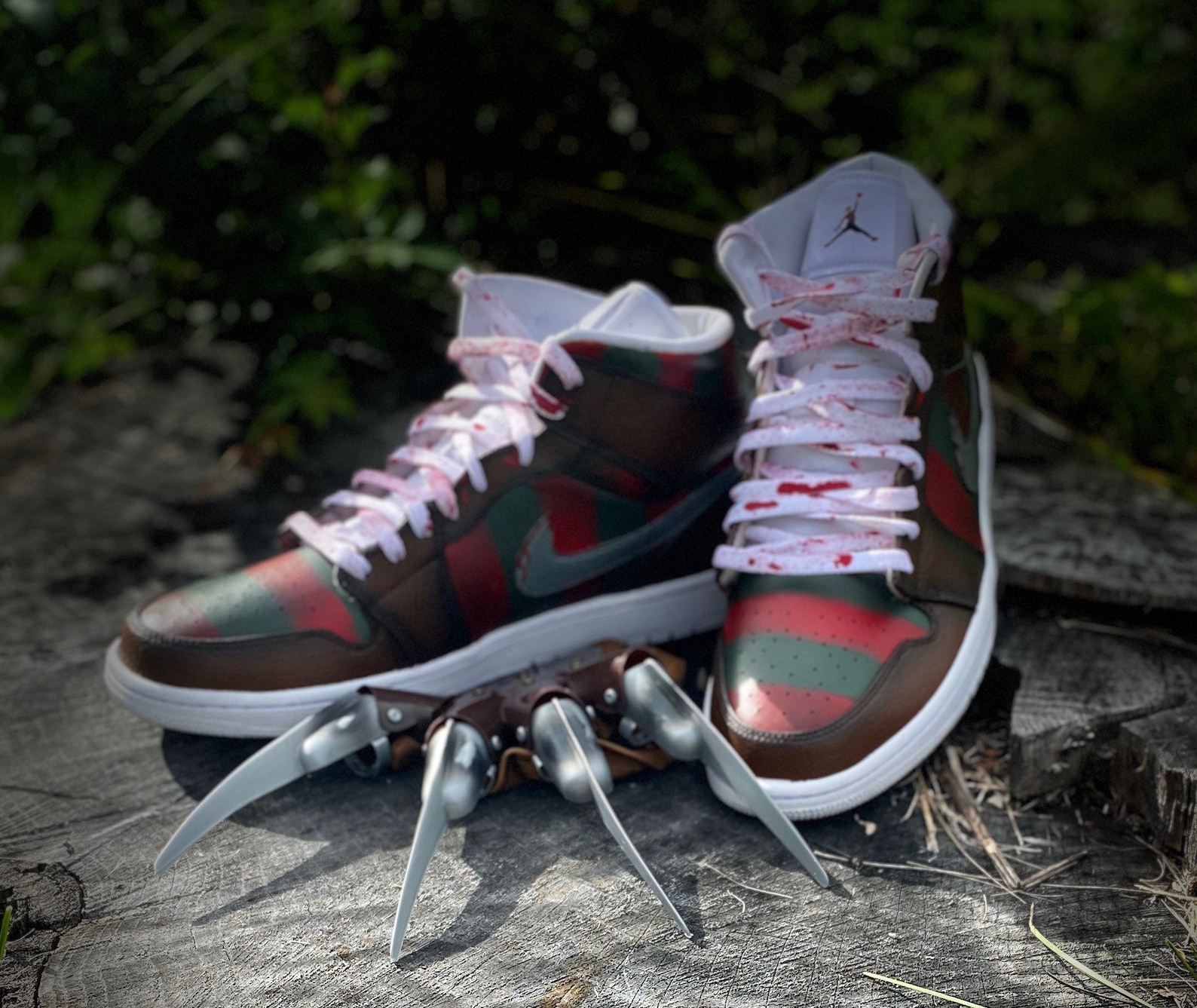 Personalizado Freddy Kruger Jordan 1 midd1. 2. Air Freddy | Etsy