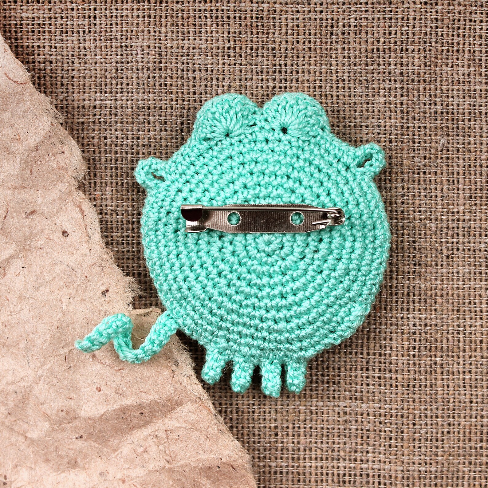 Crochet Pattern Monster Crochet Keychain Brooch or Backpack Etsy