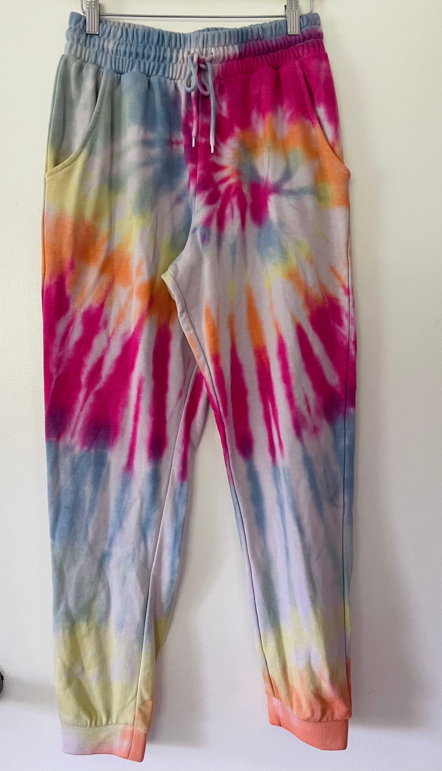 Rainbow Tie Dye Swirl Sweatpants | Etsy
