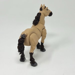 Articulated Horse Toy | 3D Printed Animal Figure | Palomino, Dapple Grey, black, white, paint, appaloosa image 19