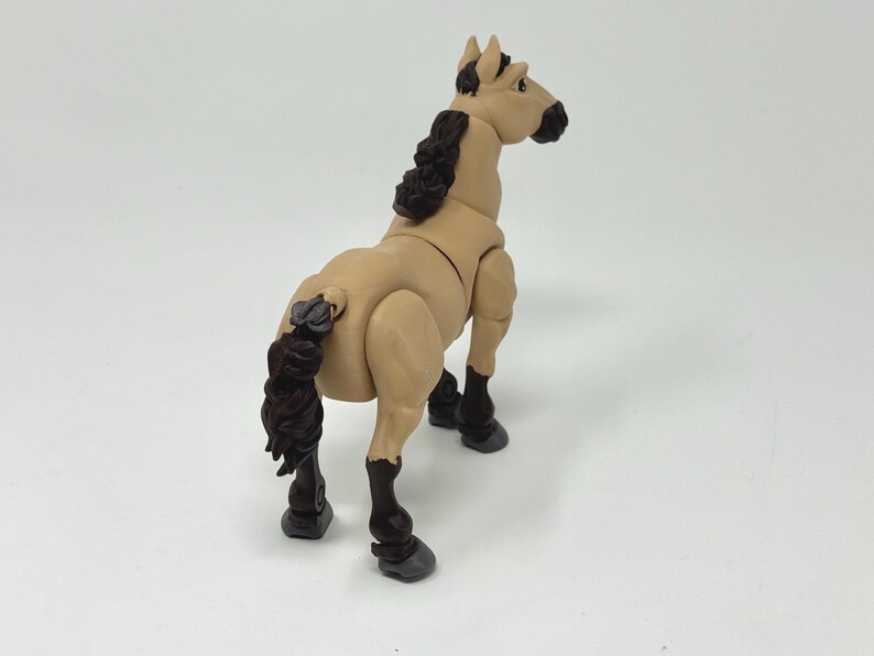 Articulated Horse Toy | 3D Printed Animal Figure | Palomino, Dapple Grey, black, white, paint, appaloosa image 19