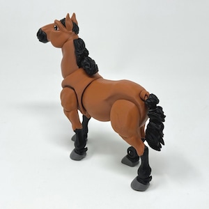 Articulated Horse Toy | 3D Printed Animal Figure | Palomino, Dapple Grey, black, white, paint, appaloosa image 17