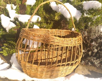 Open Weave Willow Basket