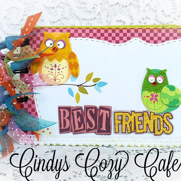 Best friends album, scrapbook, album, mini album, Photo album, Chipboard album, 4 x 6 album