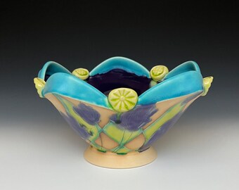 Vibrantly Colored Serving/Salad Bowl