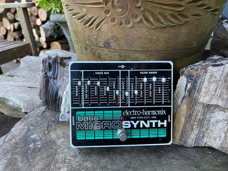 Electroharmonic Micro Bass Synth Pedal Etsy