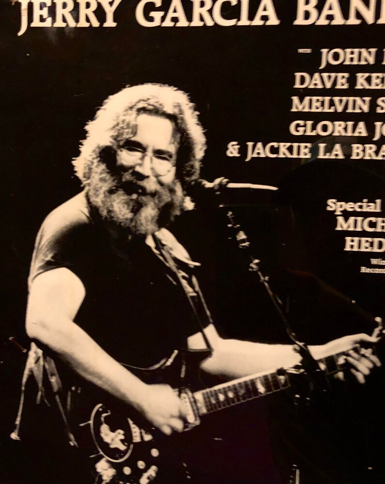 Framed Jerry Garcia Band Original Tour Poster 1984 Etsy
