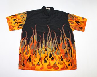 Flame Button Up - Etsy
