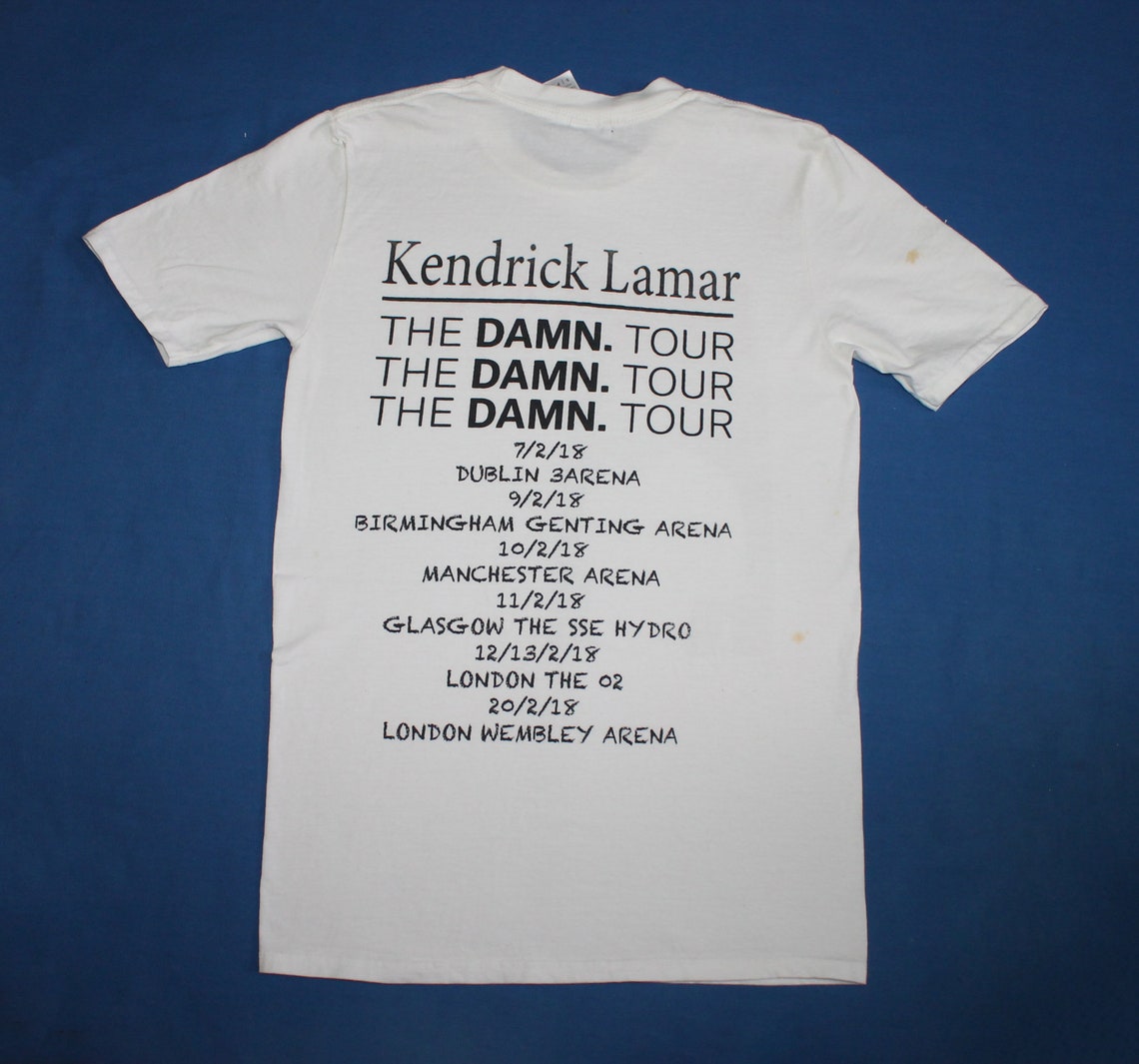 Kendrick Lamar Shirt the Damn Tour Shirt Hip Hop Men's Etsy