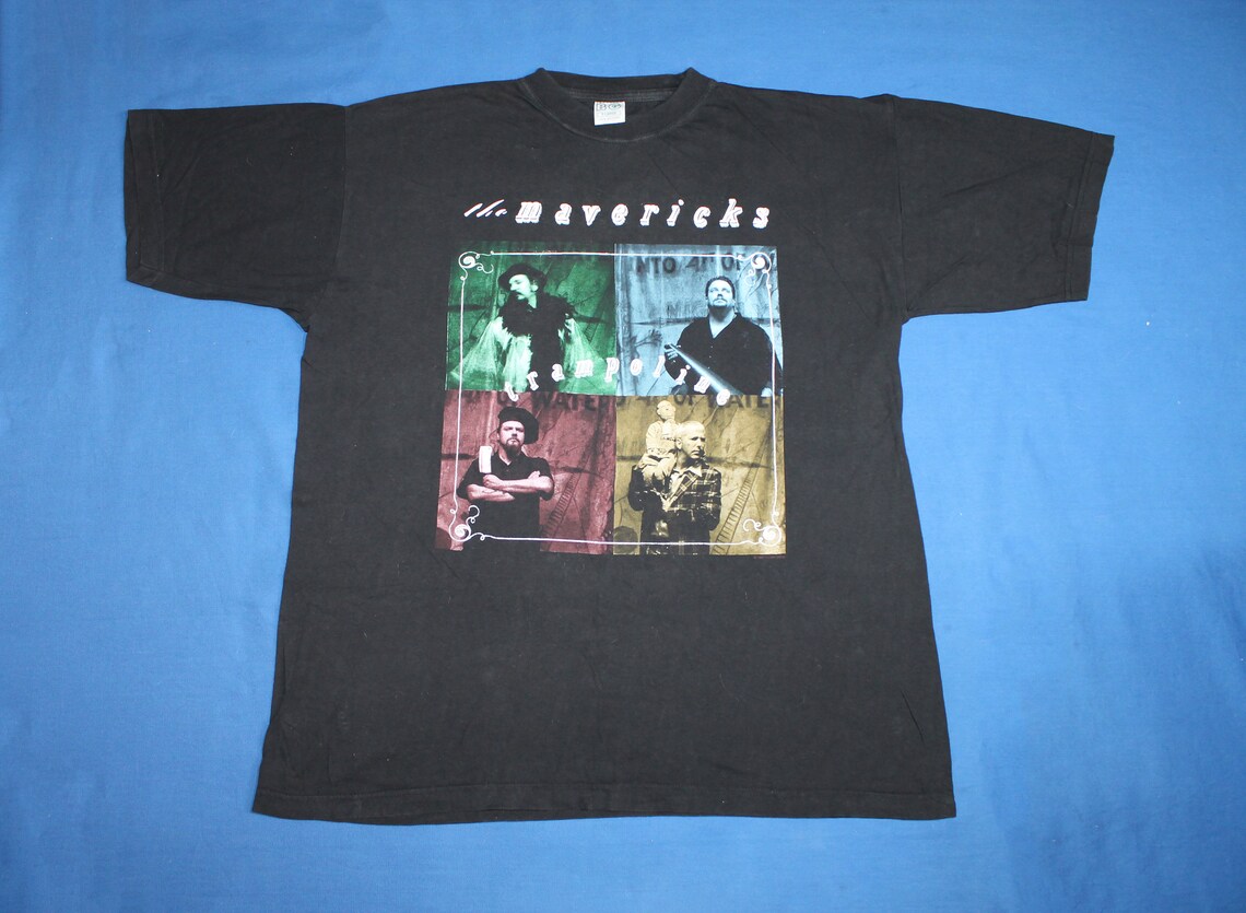 90s The Mavericks shirt Trampoline tour 1998 American country Etsy