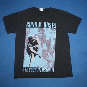 Vintage Guns N/' Roses band promo t shirt Coma Tokyo Dome tour American hard rock band vintage band tee