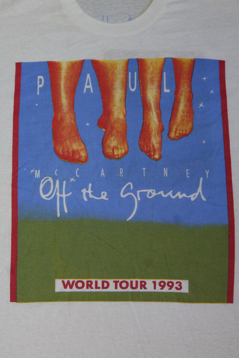 1993 Paul McCartney Tour shirt Off the Ground Tour English rock band shirt Rock Pop Men/'s size XL