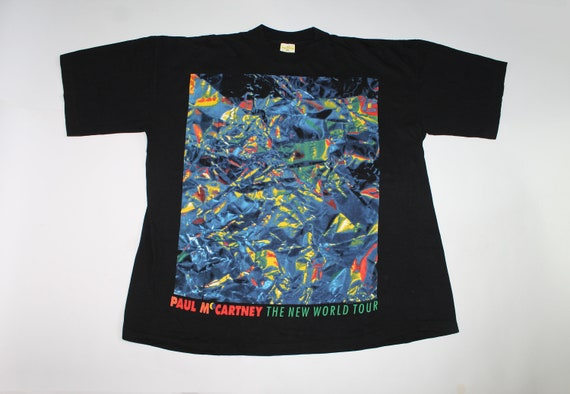 90s Paul McCartney shirt The New World Tour shirt
