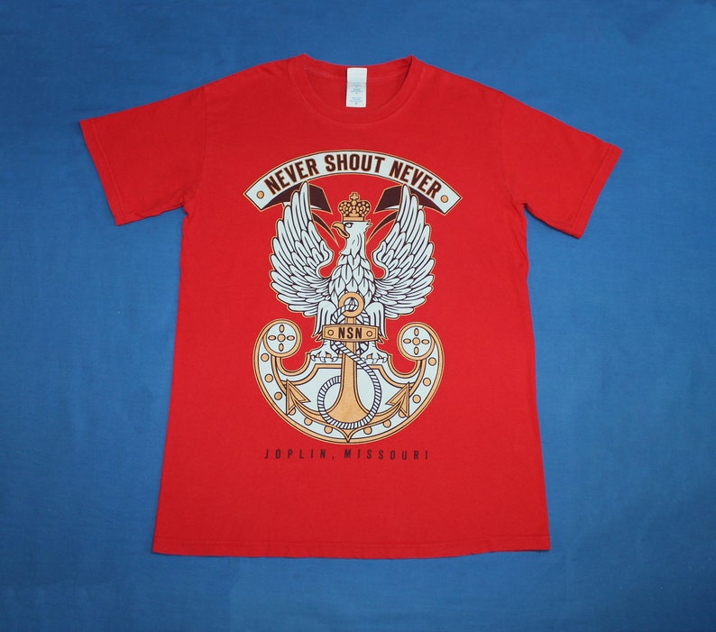 Never Shout Never shirt American powerpop band shirt Men/'s size M