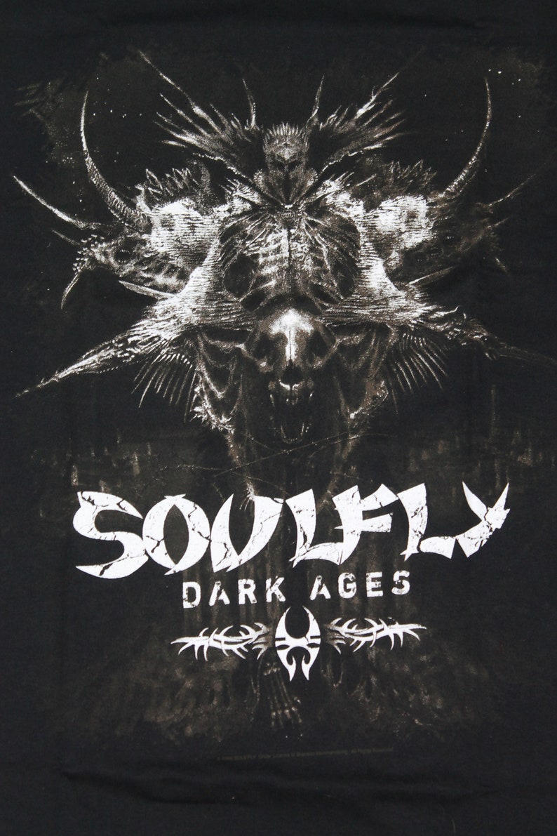 Soulfly tour shirt Dark Ages tour Groove metal band shirt Thrash metal Nu metal Men/'s size M
